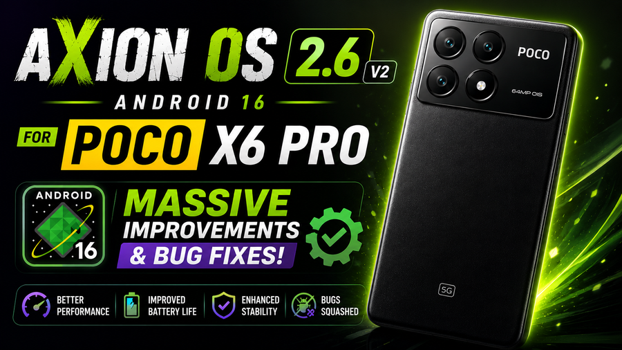 Axion OS 2.6 V2 for Poco X6 Pro 5G
